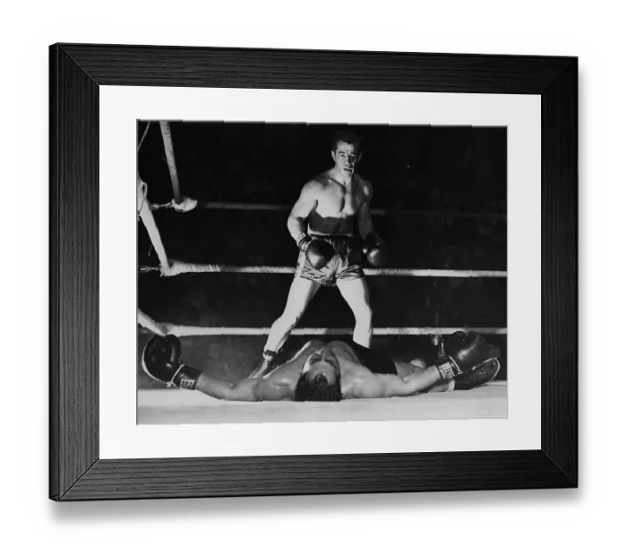 Framed Print : Rocky Graziano Over Ko'D Johnny Greco Framed Print : Rocky Graziano Over Ko'D Johnny Greco