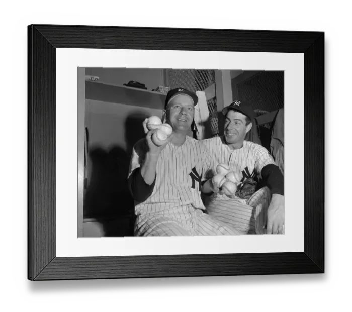 Framed Print : Joe DiMaggio with Ed Lopat Framed Print : Joe DiMaggio with Ed Lopat