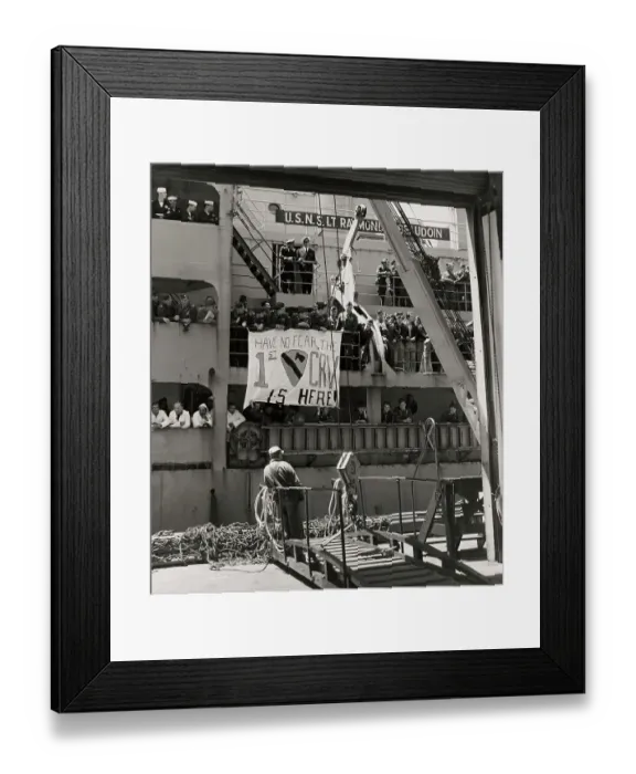 Framed Print : US Soldiers Return From Korea Framed Print : US Soldiers Return From Korea
