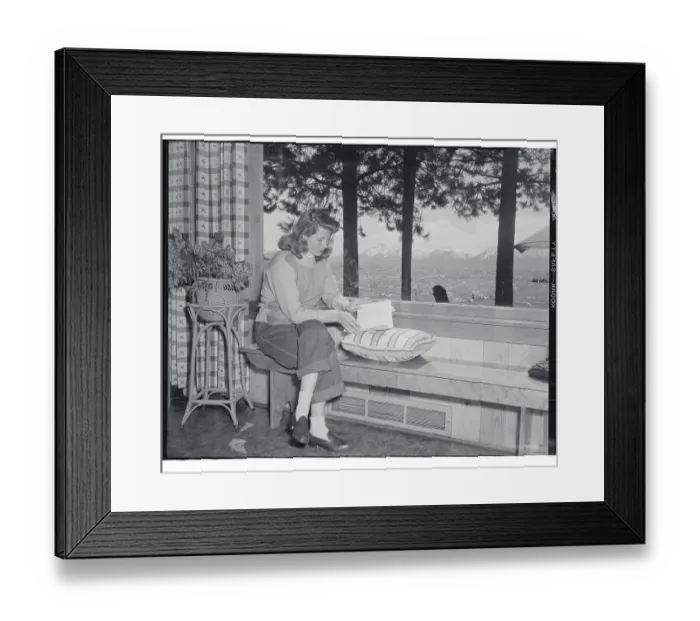 Framed Print : Rita Hayworth Reading Book Framed Print : Rita Hayworth Reading Book