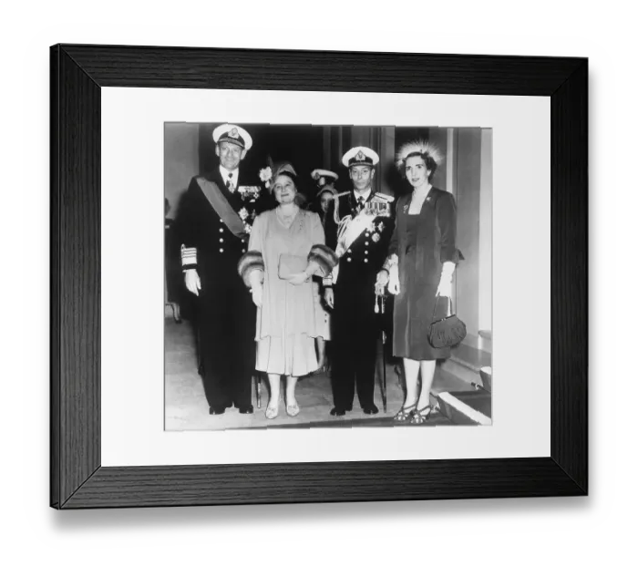 Framed Print : Danish Royals State Visit to London 1951 Framed Print : Danish Royals State Visit to London 1951