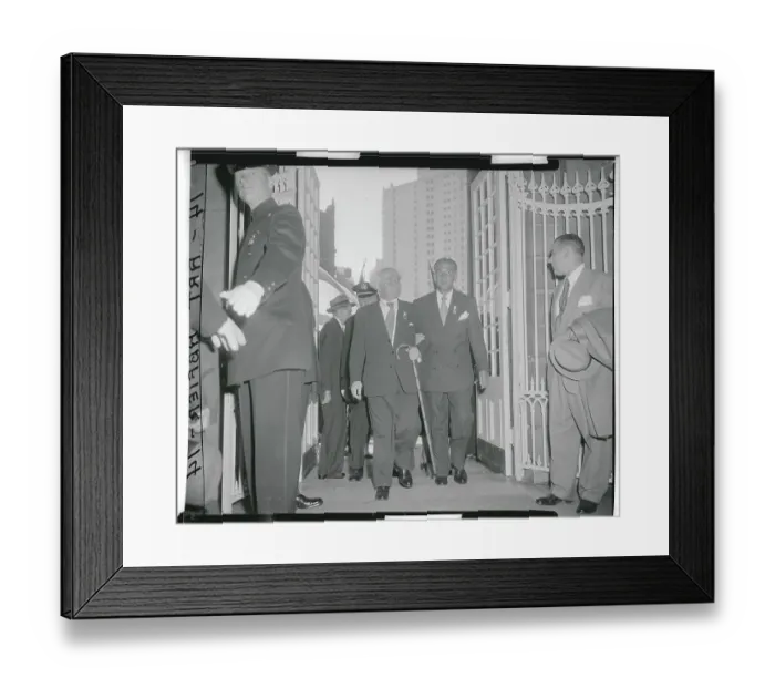 Framed Print : Ben Gurion Arriving at City Hall Framed Print : Ben Gurion Arriving at City Hall
