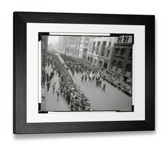 Framed Print : New York City Police Department Marching in Parade Framed Print : New York City Police Department Marching in Parade