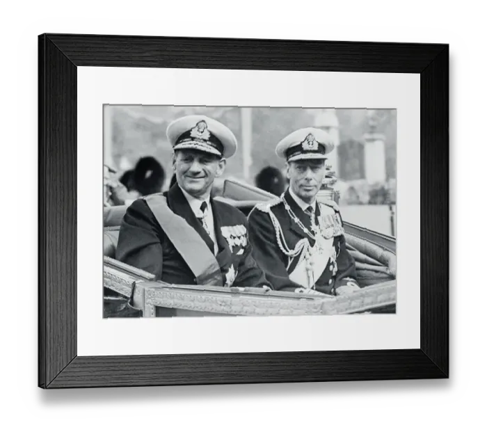 Framed Print : King Frederick and King George Framed Print : King Frederick and King George