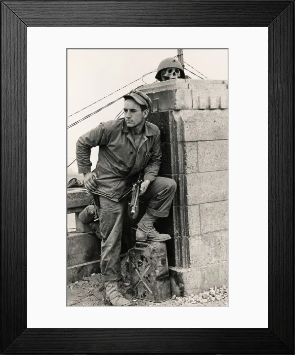 Framed Print : Marine With Skull In South Korea Framed Print : Marine With Skull In South Korea