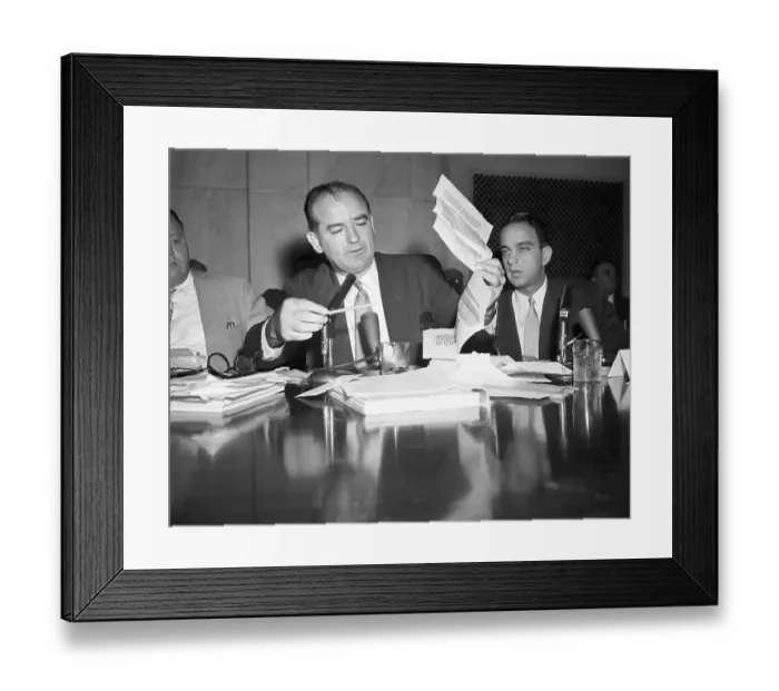 Framed Print : Joseph McCarthy at HUAC Hearing Framed Print : Joseph McCarthy at HUAC Hearing