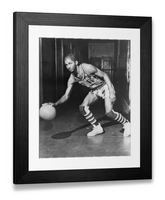 Framed Print : Marques Haynes Dribbling Ball