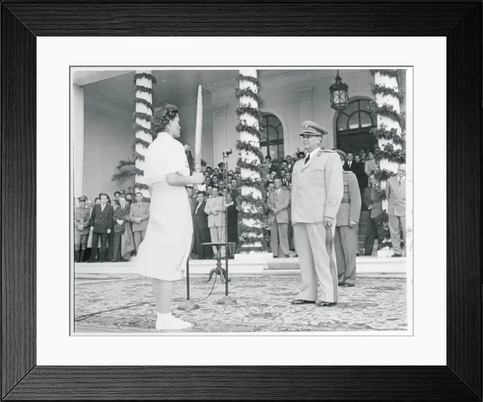 Framed Print : Josip Broz Tito Receiving a Sword Framed Print : Josip Broz Tito Receiving a Sword