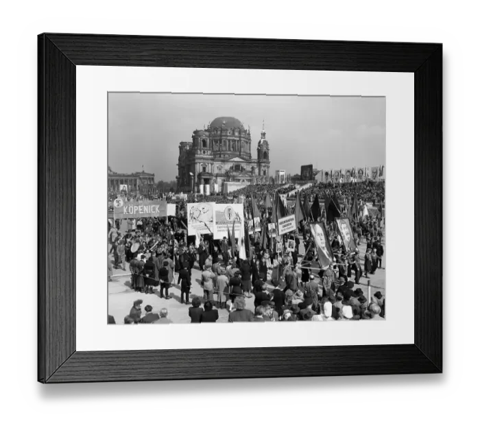 Framed Print : May Day Rally in East Berlin Framed Print : May Day Rally in East Berlin