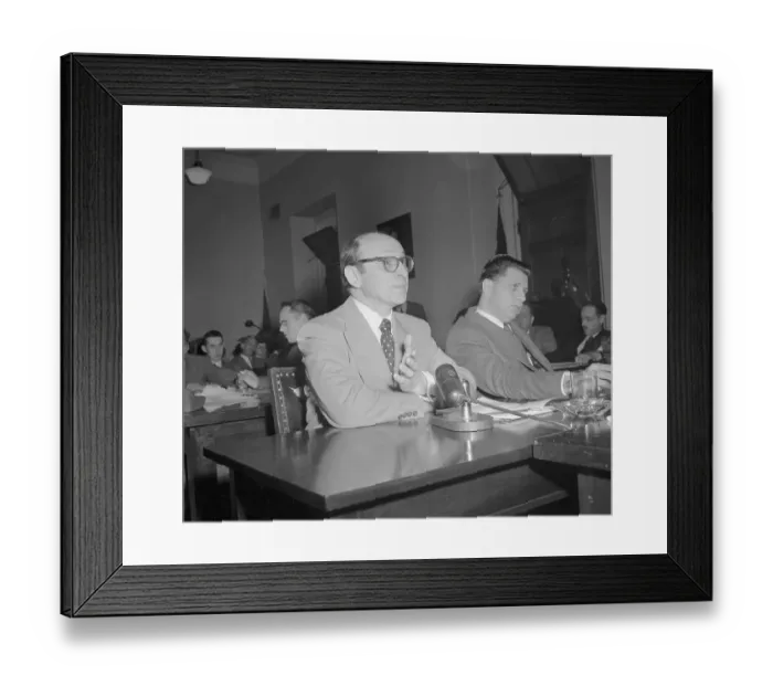 Framed Print : Morris Carnovsky Testifying Before Committee Framed Print : Morris Carnovsky Testifying Before Committee