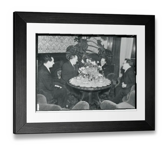 Framed Print : Marshal Tito Dining with United Nations Official Trygve Lie Framed Print : Marshal Tito Dining with United Nations Official Trygve Lie