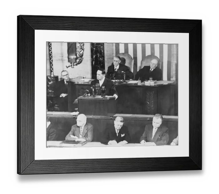 Framed Print : MacArthur Addressing Congress Framed Print : MacArthur Addressing Congress