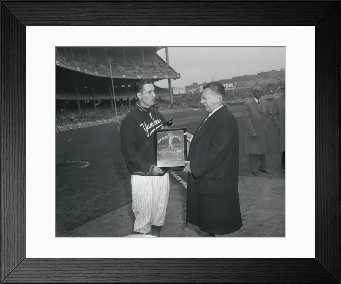 Framed Print : Jerry Coleman Receiving Award at Presentation Framed Print : Jerry Coleman Receiving Award at Presentation