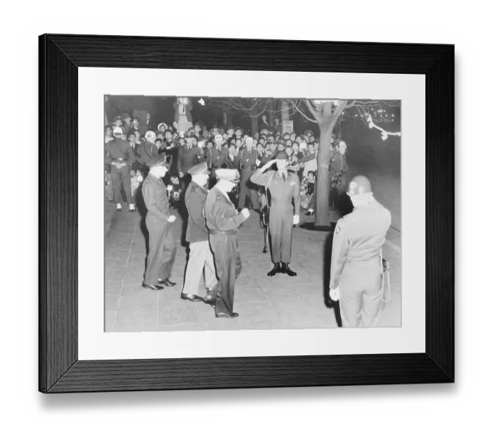 Framed Print : MacArthur Leaving Tokyo