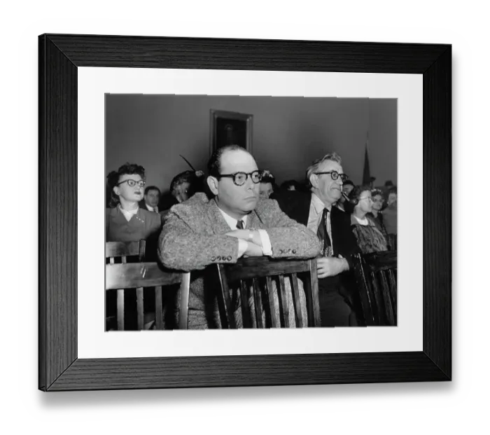 Framed Print : Paul Jarrico And Victor Kilian At HUAC Hearing Framed Print : Paul Jarrico And Victor Kilian At HUAC Hearing