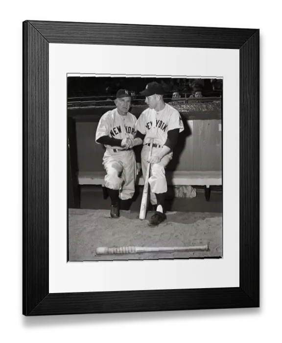 Framed Print : M. Mantle Snaking Casey Stengel'S Hand Framed Print : M. Mantle Snaking Casey Stengel'S Hand