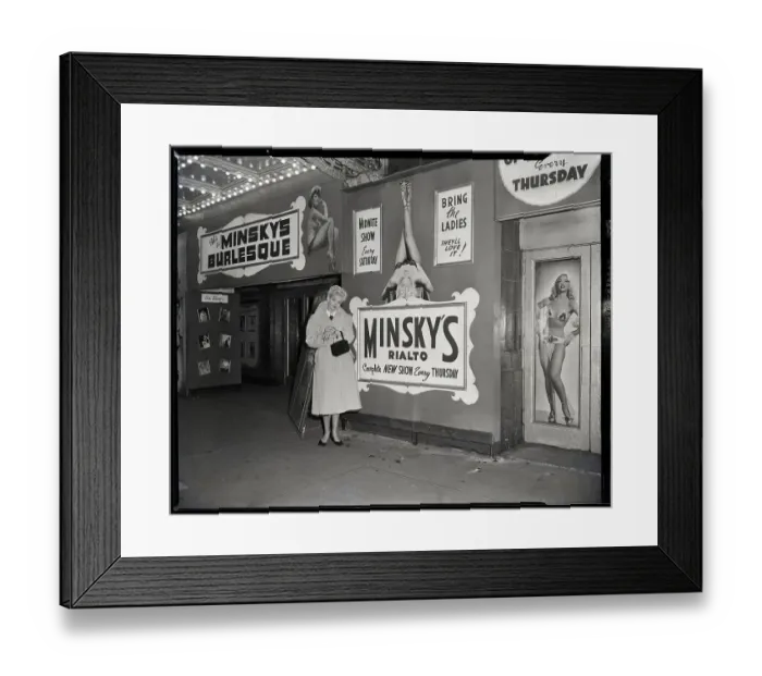 Framed Print : Stripper Waiting Outside Club For Spouse Framed Print : Stripper Waiting Outside Club For Spouse