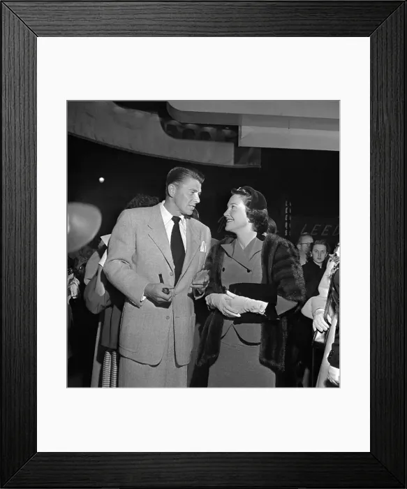 Framed Print : Ronald Reagan with Nancy Davis Framed Print : Ronald Reagan with Nancy Davis