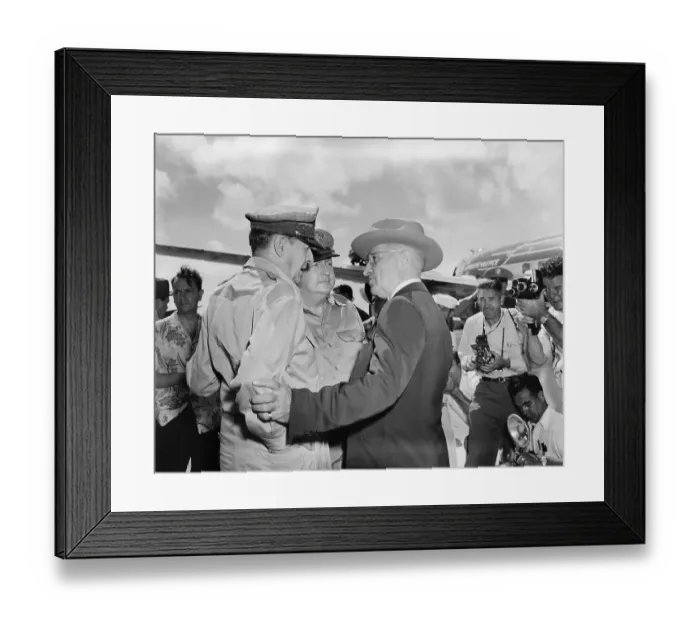 Framed Print : Gen. Whitney, Gen. MacArthur, Truman Framed Print : Gen. Whitney, Gen. MacArthur, Truman