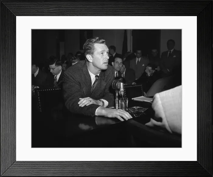 Framed Print : Sterling Hayden Testifying Framed Print : Sterling Hayden Testifying