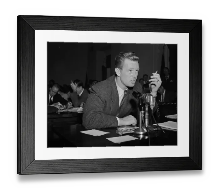 Framed Print : Sterling Hayden at House Probe Framed Print : Sterling Hayden at House Probe