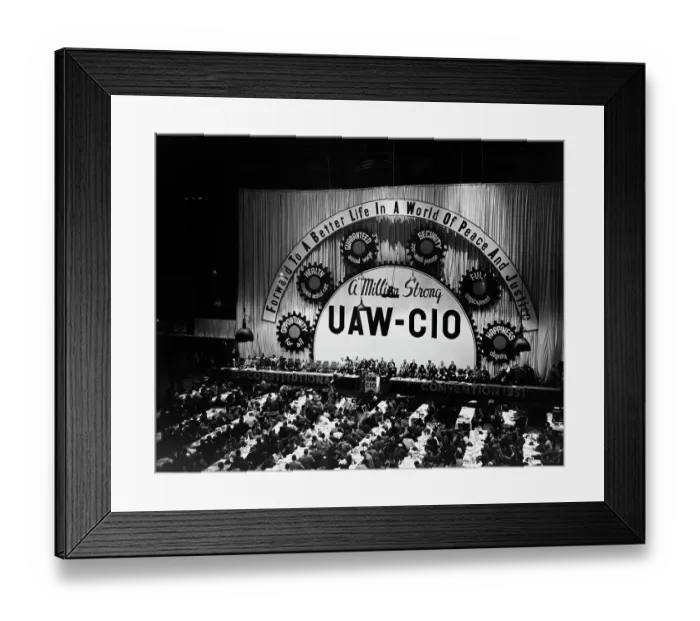 Framed Print : United Automobile Workers Convention Framed Print : United Automobile Workers Convention