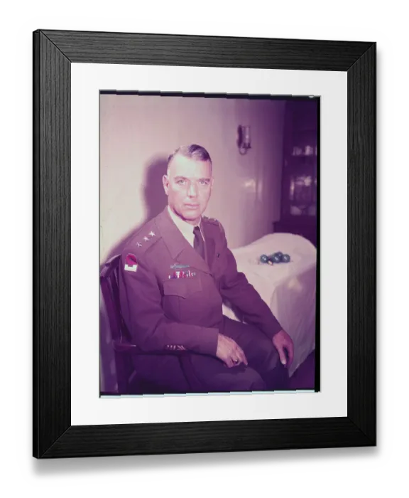 Framed Print : Portrait of General James Van Fleet Framed Print : Portrait of General James Van Fleet