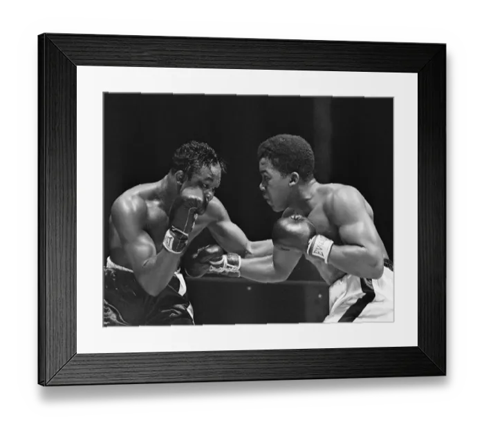 Framed Print : Kid Gavilan Fighting Gene Hairston Framed Print : Kid Gavilan Fighting Gene Hairston