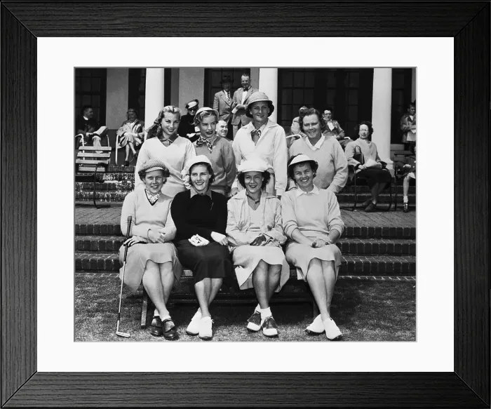 Framed Print : Group Portrait of Women Golfers at Sandhill Open Framed Print : Group Portrait of Women Golfers at Sandhill Open