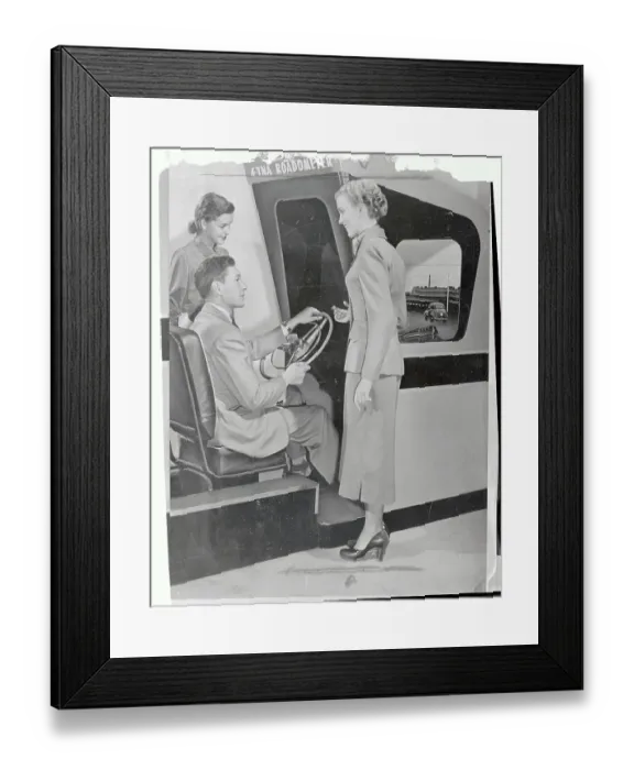 Framed Print : Auto Gadget Giving Motorist Report Card Framed Print : Auto Gadget Giving Motorist Report Card