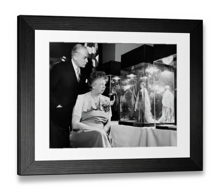 Framed Print : Eleanor Roosevelt Views Miniature First Ladies Framed Print : Eleanor Roosevelt Views Miniature First Ladies