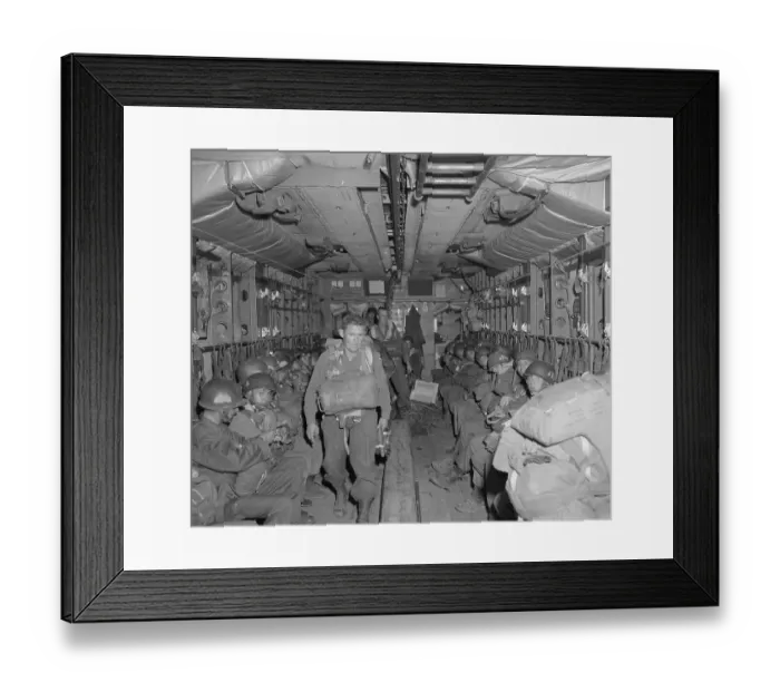 Framed Print : Interior of Airplane with Paratrooper Station Framed Print : Interior of Airplane with Paratrooper Station