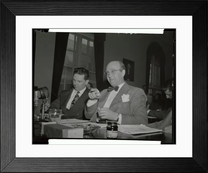 Framed Print : Howard Da Silva and Lawyer at Court Hearing Framed Print : Howard Da Silva and Lawyer at Court Hearing