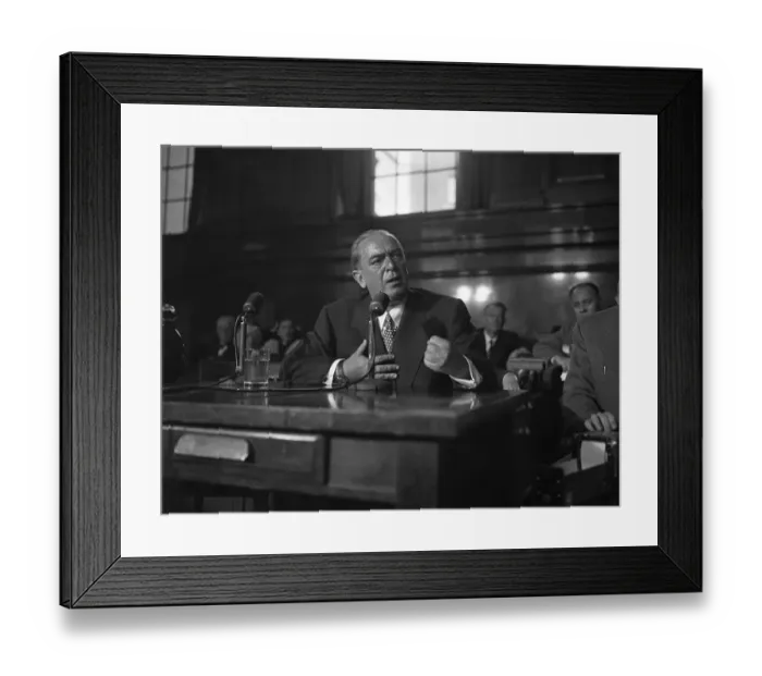 Framed Print : Ambassador O'Dwyer Taking the Stand Framed Print : Ambassador O'Dwyer Taking the Stand
