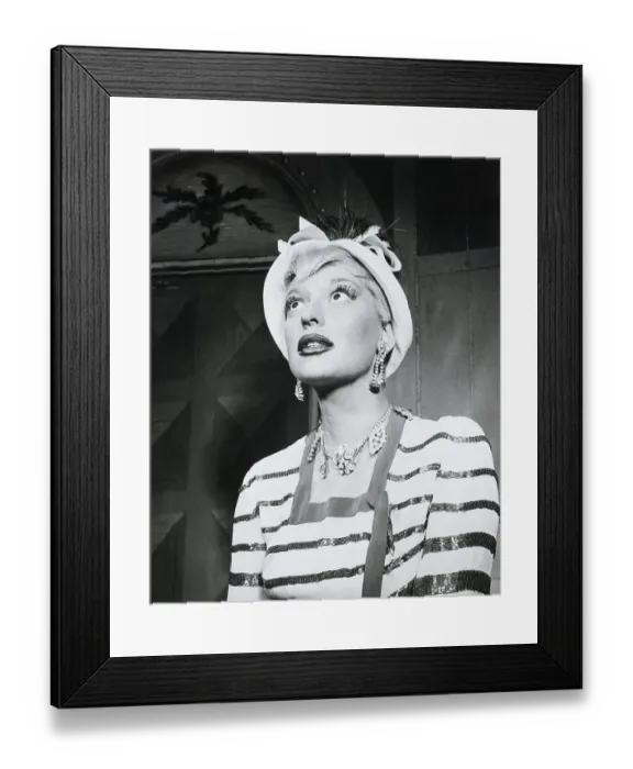 Framed Print : Carole Channing As A Dizzy Blonde Framed Print : Carole Channing As A Dizzy Blonde