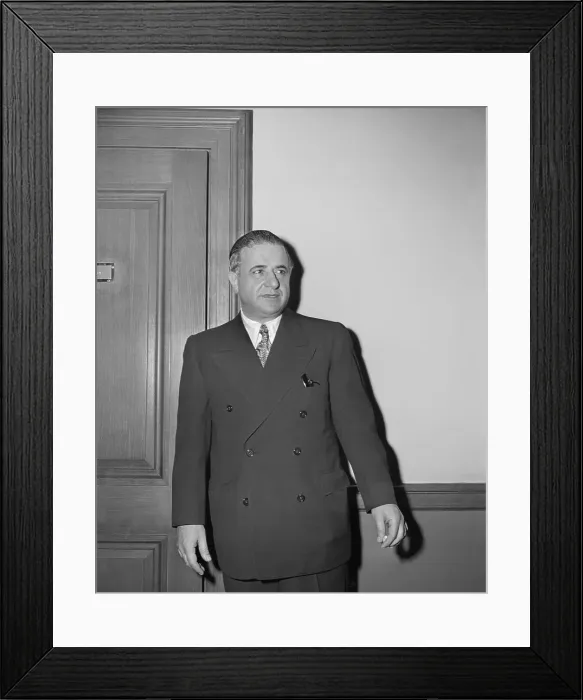 Framed Print : Portrait of Albert Anatasia Framed Print : Portrait of Albert Anatasia