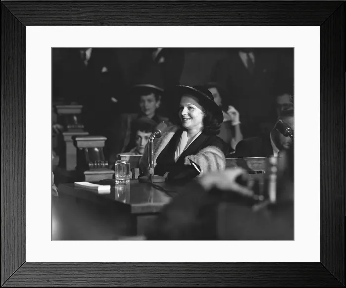 Framed Print : Virginia Hill Testifying Before Senate Committee Framed Print : Virginia Hill Testifying Before Senate Committee
