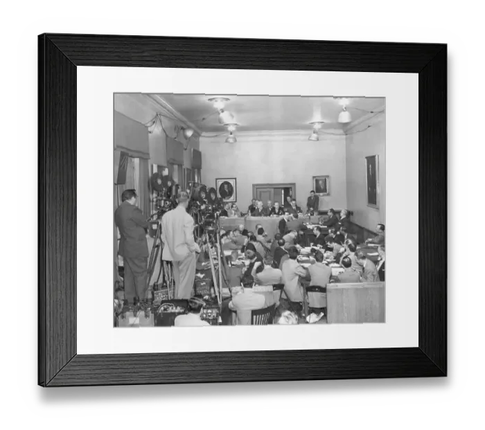 Framed Print : Television Cameras Filming Frank Costello's Testimony Framed Print : Television Cameras Filming Frank Costello's Testimony