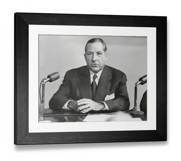 Framed Print : Frank Costello Sitting at His Desk Framed Print : Frank Costello Sitting at His Desk