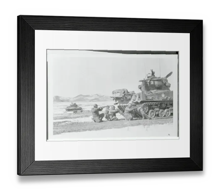 Framed Print : Turkish Military Tanks on Standby in Korea Framed Print : Turkish Military Tanks on Standby in Korea