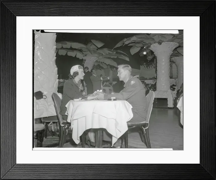 Framed Print : Newlyweds Mr and Mrs Brockway Holding Hands in Night Club Framed Print : Newlyweds Mr and Mrs Brockway Holding Hands in Night Club