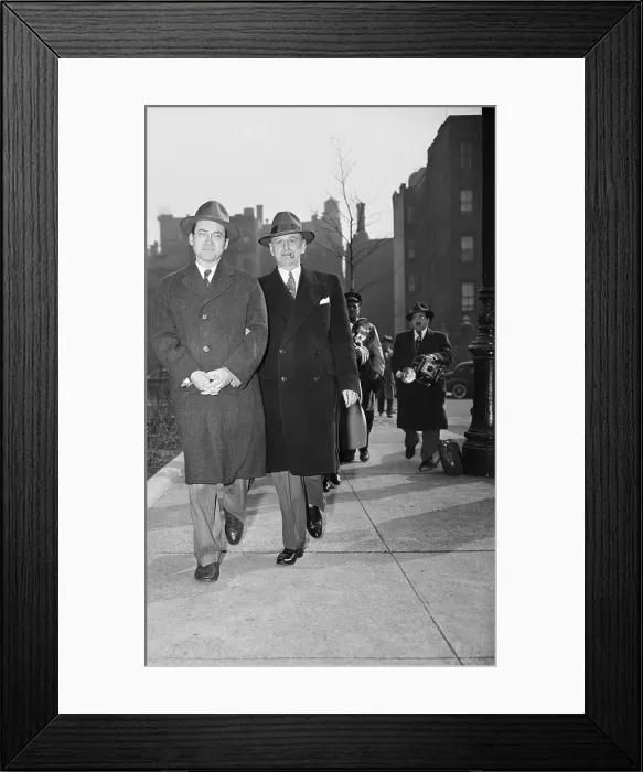 Framed Print : Marshal Escorting Engineer To Court Framed Print : Marshal Escorting Engineer To Court