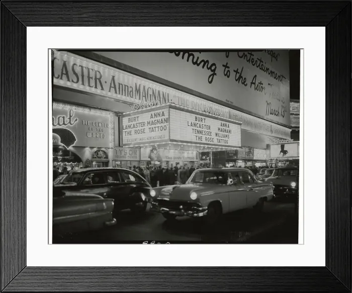 Framed Print : Broadway at Night