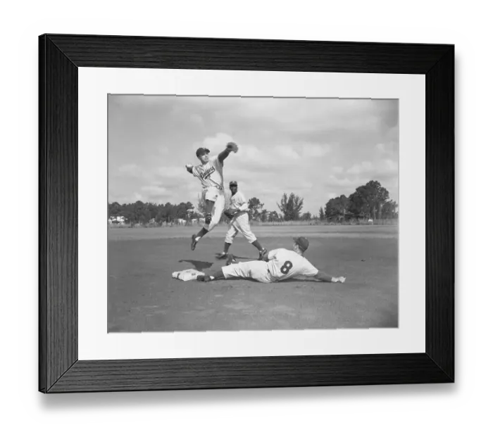 Framed Print : Pee Wee Reese Preparing to Throw Ball Framed Print : Pee Wee Reese Preparing to Throw Ball
