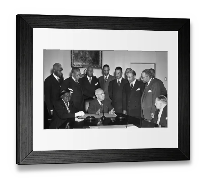 Framed Print : NAACP Leaders Meet With Truman Framed Print : NAACP Leaders Meet With Truman