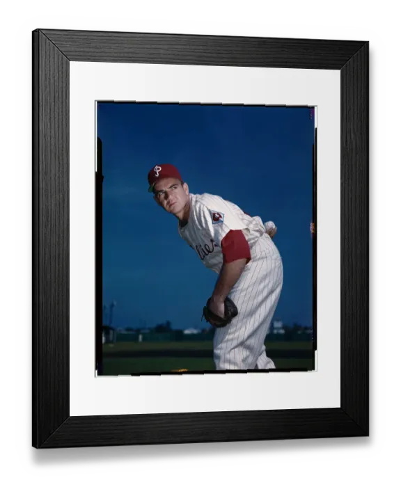 Framed Print : Bubba Church in Pitching Position Framed Print : Bubba Church in Pitching Position