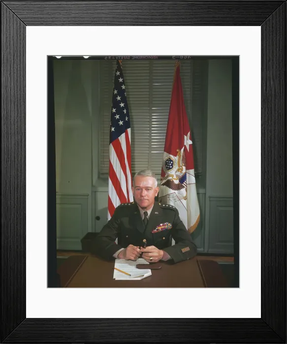 Framed Print : J. Lawton Collins Seated at Desk Framed Print : J. Lawton Collins Seated at Desk