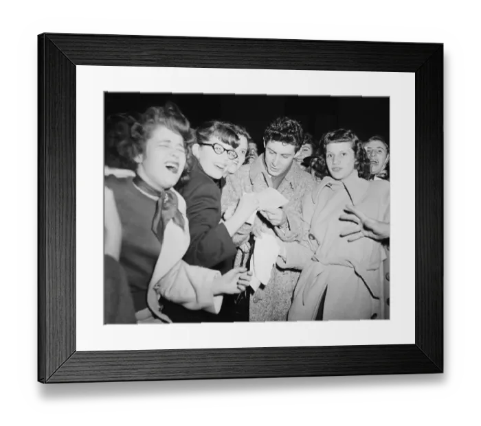 Framed Print : Eddie Fisher Signing His Autograph Framed Print : Eddie Fisher Signing His Autograph