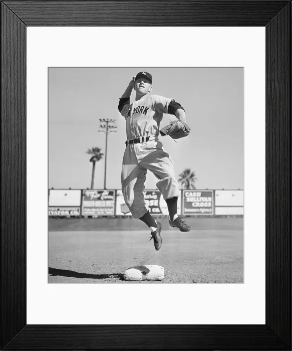 Framed Print : Mickey Mantle Throwing Ball Framed Print : Mickey Mantle Throwing Ball