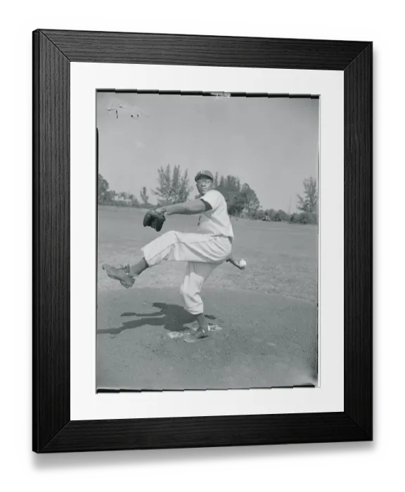 Framed Print : Dan Bankhead Pitching Framed Print : Dan Bankhead Pitching